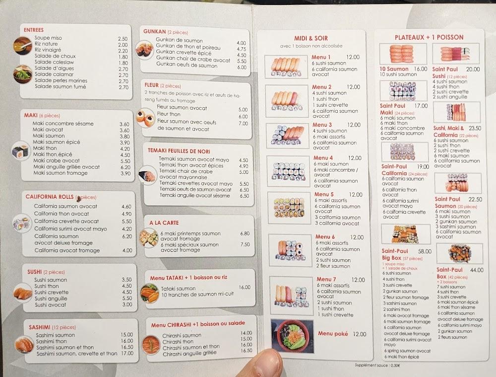 Saint Paul sushis - Menu Image 1